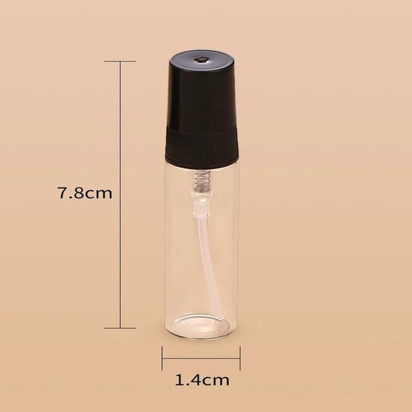 5-pack - Sprayflaska / Miniflaska i Glas - 5 ml