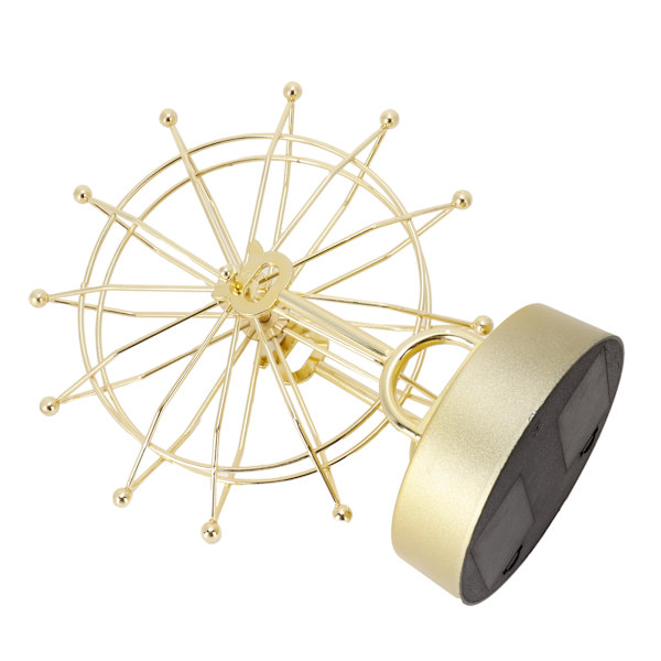 Ferris Wheel-pynt Innovativ Gull Evighetsbevegelse Modell Magnetisk Skrivebords Kunst Håndverk