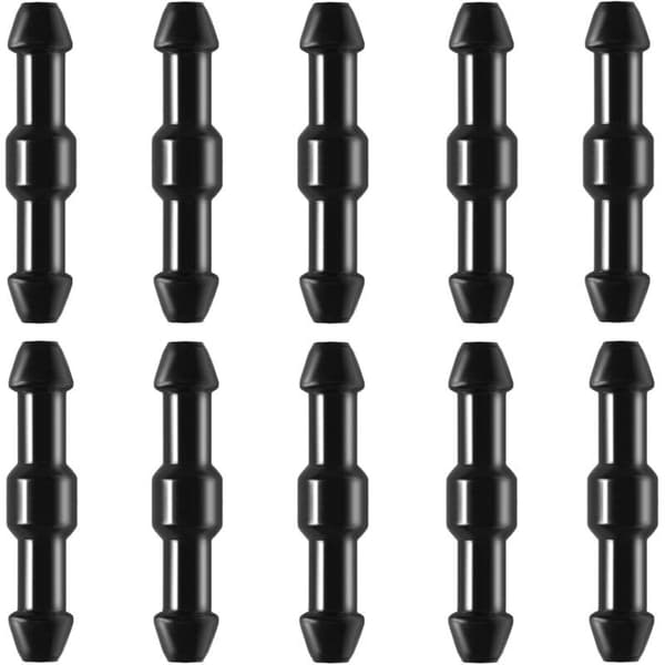 10 stk. Slangeforbindere, lige forrude sprinkler slangefitting rørforbinder