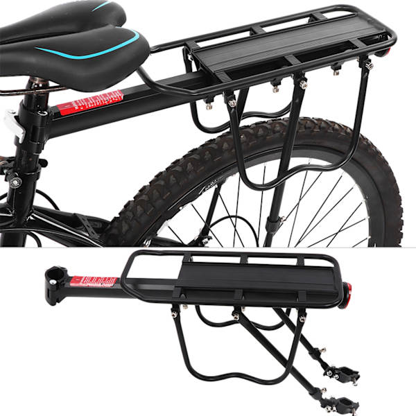 WJ01 Aluminium Legering Sort Cykel Bagagebærer Bagagebærer Hylde Cykling Udstyr Tilbehør