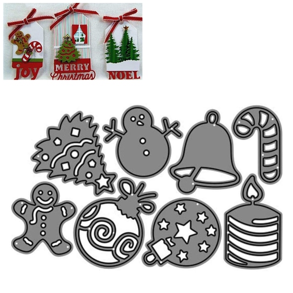 Christmas Carbon Steel Cutting Dies Craft Die Cuts for Card Making and Scrapbooking