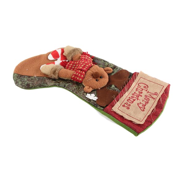 Personalized Moose Christmas Stocking Handmade Gift Exchange Party Favor Hanging Decor