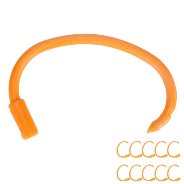 Flexible Clip Set with 10 Adjustable, Non-Toxic Plastic Cow Nose Rings - Essential Poultry Accessory