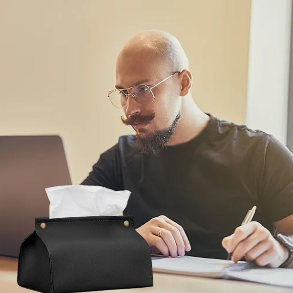 Servettlådeöverdrag, överdrag formade lådor med en modern finish - designade med modernt läder