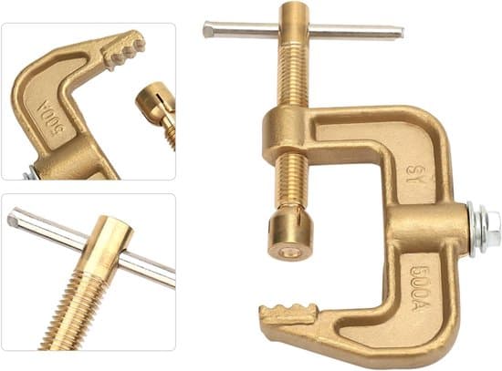 G-shaped Brass Earth Clamp - 500A Splice Connector for Various Applications
