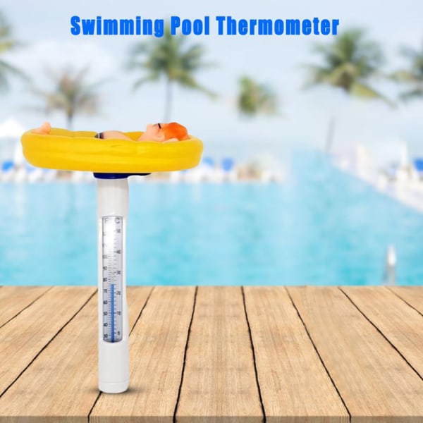 Tecknad flytande pool termometer Plast swimmingpool termometer badkar termometer