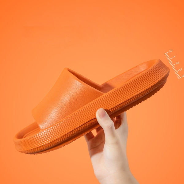 Herr Dam Duschtofflor Mjuka Elastiska Elegant Badrum Snabbtorkande Slides Sandaler 44-45 (29 cm för 43-44 fot) Orange