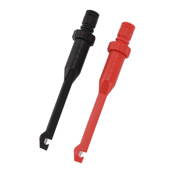 Trådpenetreringsprober med 4 mm banankontakter - Rød/Sort