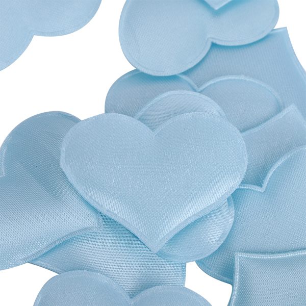 DIY Håndlagde Hjerteformede Bryllups Valentinsdekorasjon Jubileumsfestartikler (3,2 cm Lyseblå 500 stk Pose)
