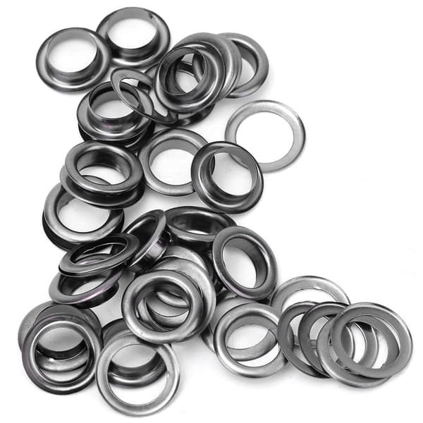 100 Pcs Brass Eyelets 3.5mm Anti-rust Leather Craft Rivets for DIY Punch Tool, Black