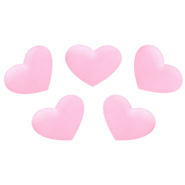 500 stk Hjerteformet Dekorasjonssvamppose Bryllup Jubileum Valentinsdag Festtilbehør (2,1 cm Rosa 500 stk Pose)