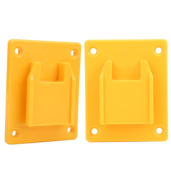 2 Pcs Suitable for Milwaukee M18 18v / 20V Power Tool Machine Wall Shelf Fasteners Yellow