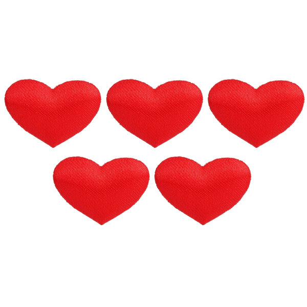500 st väska svamphjärta formad dekoration bröllopsdag alla hjärtans dag festtillbehör (2,1 cm röd 500 st väska)