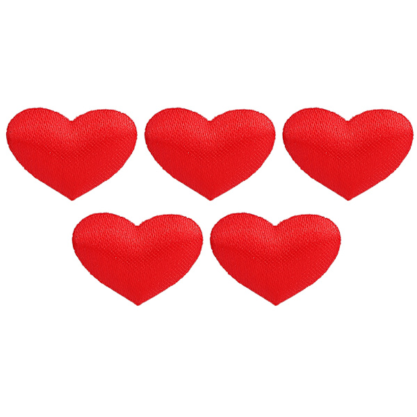 500 stk Hjerteformet Dekorasjonssvamppose Bryllup Jubileum Valentinsdag Festtilbehør (2,1 cm Rød 500 stk Pose)
