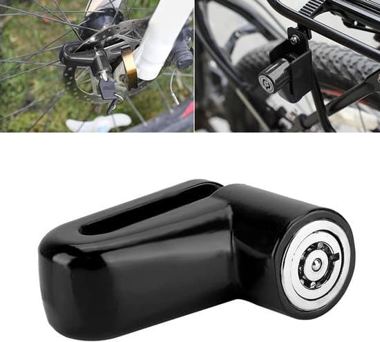 Motorcycle Disc Lock - Anti-Theft Lock - Secure Vehicle - Waterproof Metal - 48mm Deep - Black