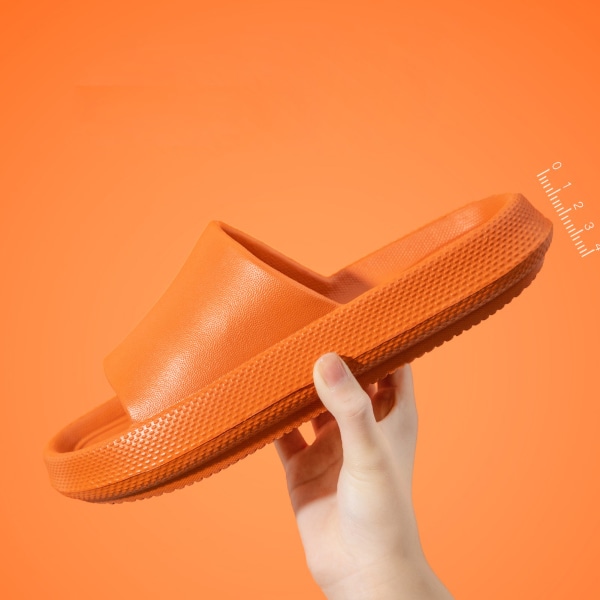 Män Kvinnor Duschtofflor Mjuka Elastiska Eleganta Badrum Snabbtorkande Slides Sandaler 40‑41 (27cm för 39‑40 Fot) Orange