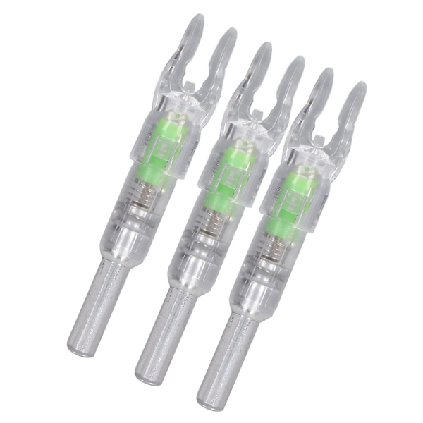 3 st Ljuspilar för Pilar Automatisk Belysning 6,2 mm Innerdiameter Bågskytteaxel Ljuspilspil för Utomhusbruk