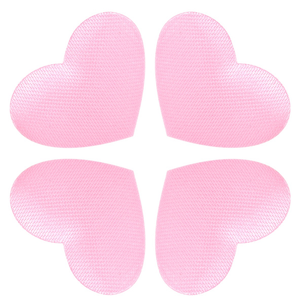 500 stk Hjerteformet Dekorasjonssvamppose Bryllup Jubileum Valentinsdag Festtilbehør (2,1 cm Rosa 500 stk Pose)