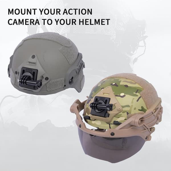 Tactical Helmet NVG Shroud Camera Mount for GoPro, Osmo Action & Insta360