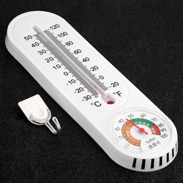 Vægtermometer Luftfugtighedsmåler Hjem Familie Hygrometer til Indendørs Udendørs Temperatur