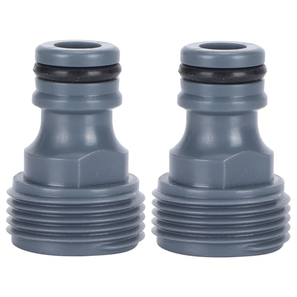 2pcs Quick Connect Nipple G3/4 Male Thread Hose Pipe Adapter Garden Irrigation