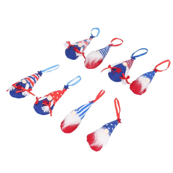 8 Pcs. Independence Day Gnome Doll Pentastar Plush Faceless Dwarf Doll Decor for Decoration