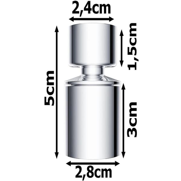 Mundstykke til vandhane - 360° roterende vandadapter