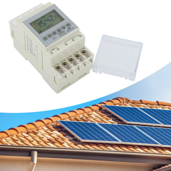 Tidrelæ Microcomputer Tidskontakt Solcellecontroller Spænding: 220v-240v 16A