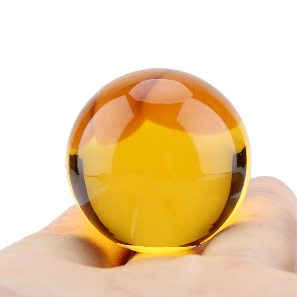 Amber Crystal-lasi pallo pallo Febgshui Koti Toimisto Sisustus Lahja