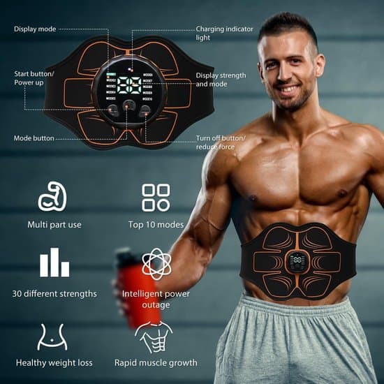 EMS Abdominal Trainer, Electrical, Home Use, 10 Modes and 30 Intensity, USB Rechargeable, Unisex Abdominal Belt