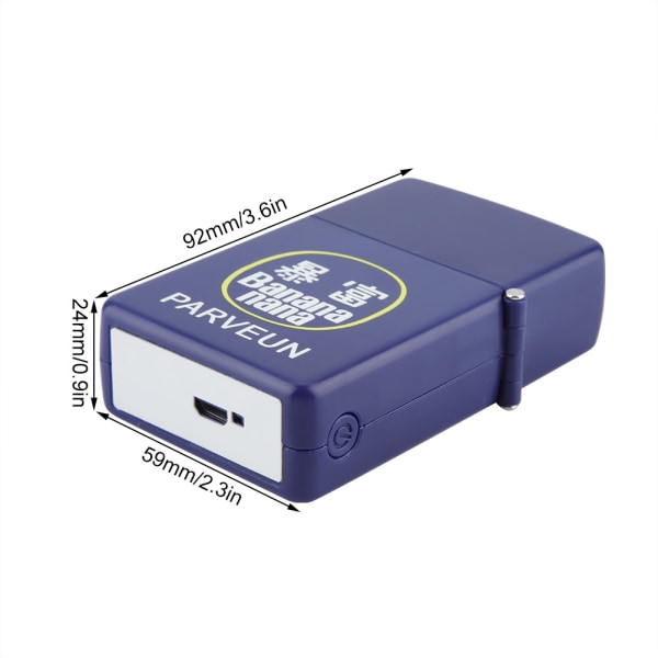 Bärbar mini elektrisk fläkt Handhållen USB uppladdningsbara fläktar för kontor (marinblå)