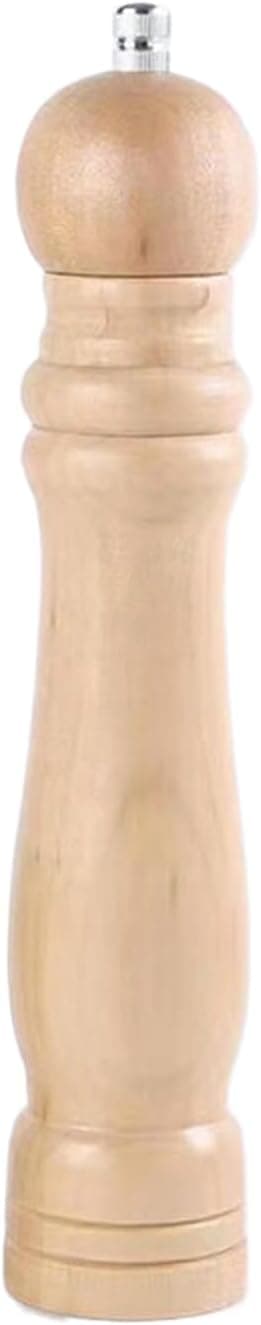 Manuell pepparkvarn i trä, justerbar grovhet, 25 cm pepparkvarn i trä, 2-pack