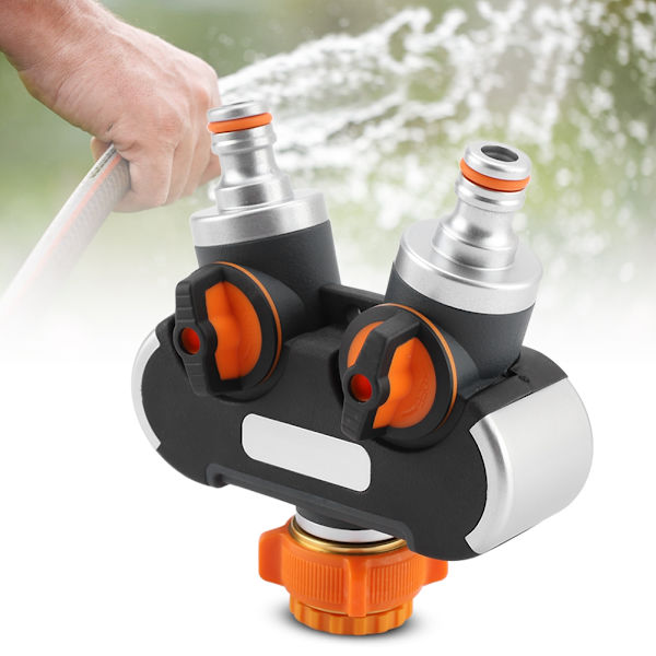 Havevandsslangefordeler Y-formet Adapter Tap Vandhane Splitter Hanekobling EU 2-vejs