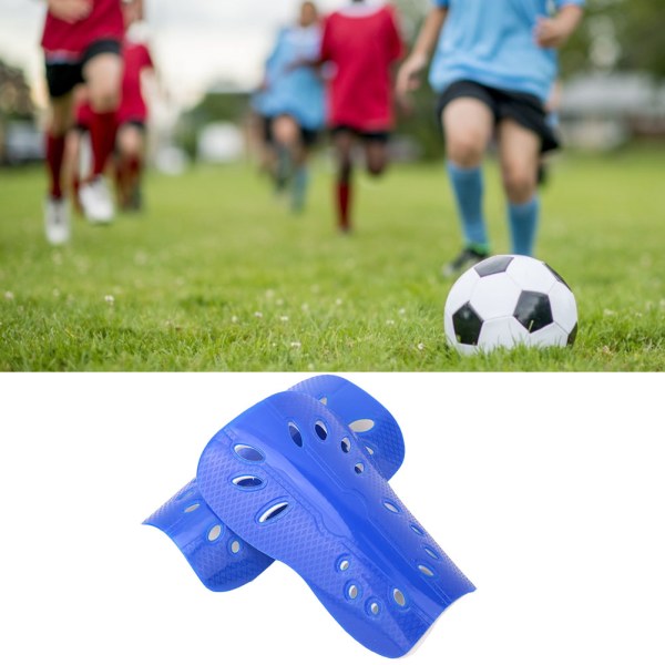 1 Pari Jalkapallo Shin Guards Lapset Lapset Jalkapalloharjoittelu Suojauspehmusteet Suoja (sininen)
