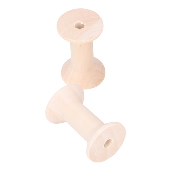 20 Pcs Wooden Thread Spools, Eco-Friendly, Durable Craft and Sewing Kit