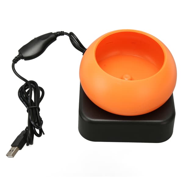 Electric Bead Spinner for Jewelry Making, Adjustable Speed, USB Powered, Forward/Reverse, Orange