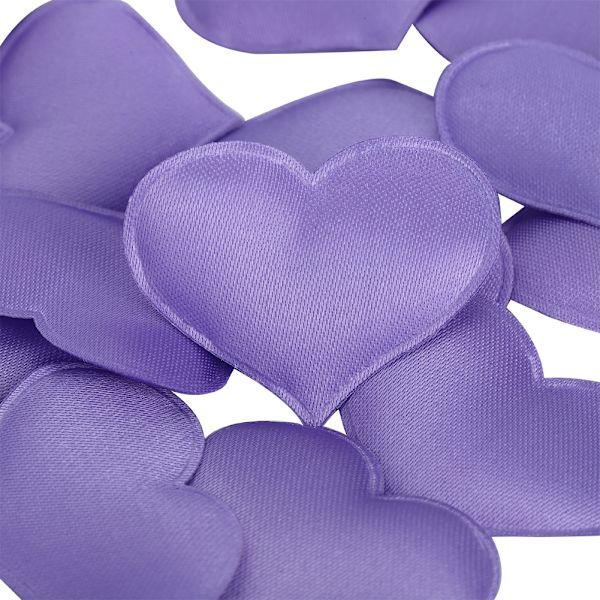 DIY Håndlagde Hjerteformede Bryllups Valentinsdekorasjon Jubileumsfestartikler (3,2 cm Lilla 500 stk Pose)
