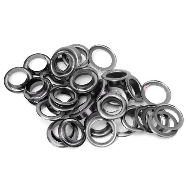 100 Pcs Brass Eyelets 3.5mm Anti-rust Leather Craft Rivets for DIY Punch Tool, Black