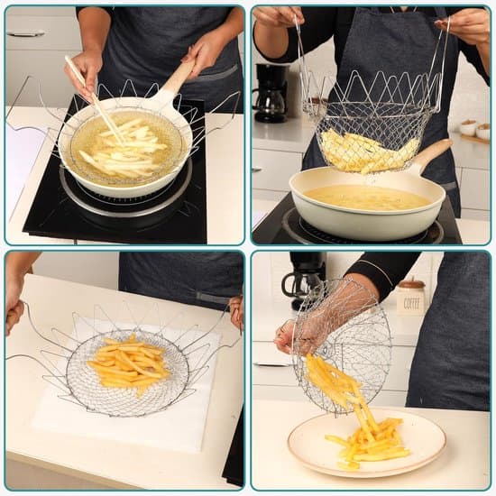 Foldable Fry Basket - Durable and Multifunctional - 1 piece - Stainless Steel