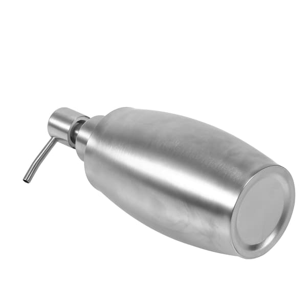 1 stk 304 Rustfrit Stål Badeværelse Shampoo Brusepumpe Lotion Dispenser Flydende Flaske 350ml