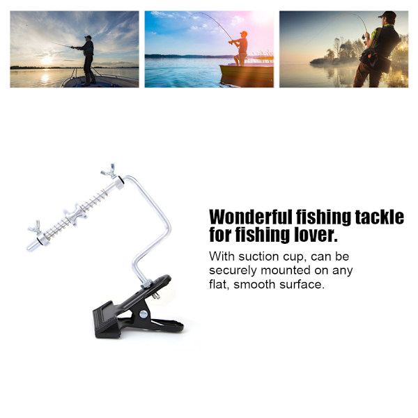 Clamp Typ Fiske Linjespole med Sugkopp Vev Spole Spooling Verktyg Tackle