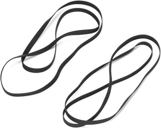 Two Rubber Drive Belts for Turntable Repair Kits