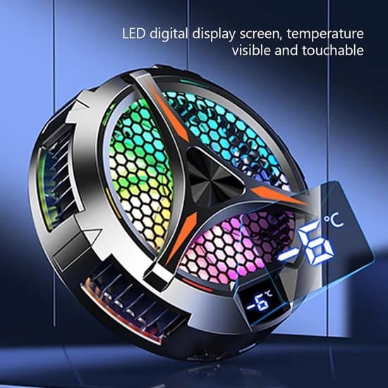 Magnetic Tablet Cooler, 3.9 inch, 20W, with Temperature Display for Devices