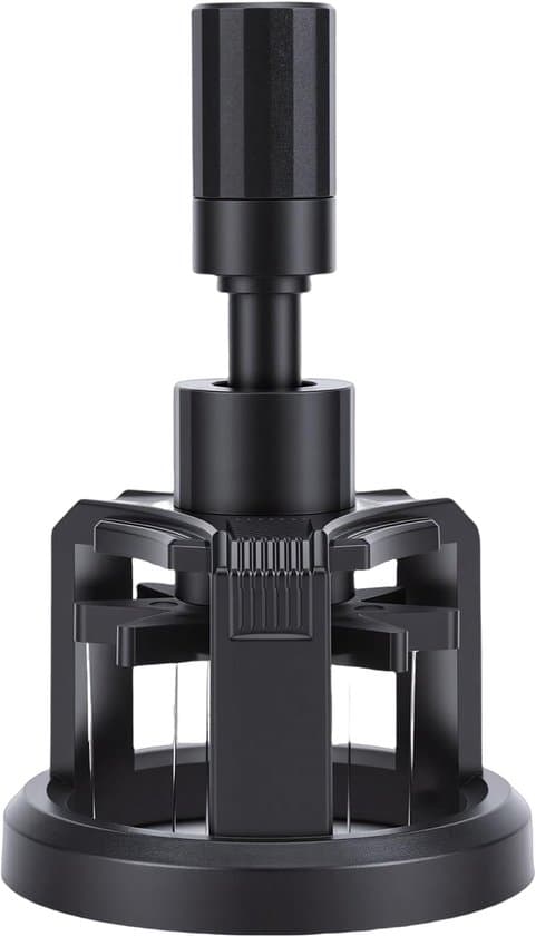 Coffee Powder Dispenser with Needle Stirrer and Magnetic Base, Adjustable Depth, 51mm ABS 304 Alloy.
