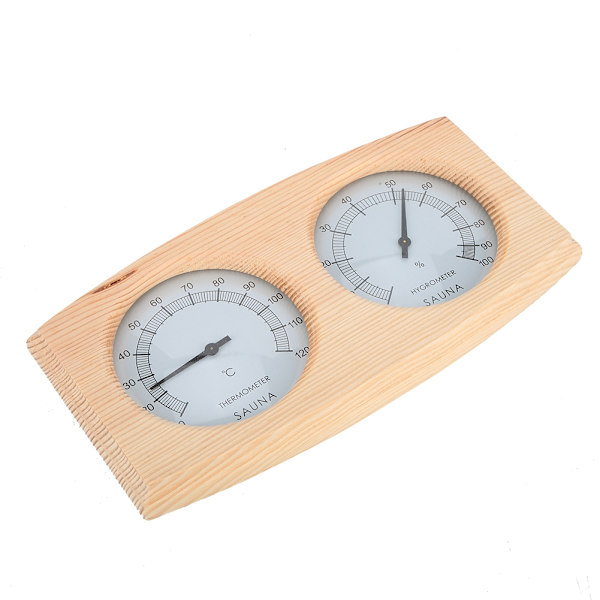 Gran Hygrometer Termometer Fuktighetsmätare Mätare 2-i-1 Monitor för Basturum