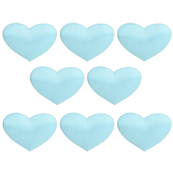 500 stk Hjerteformet Dekorasjonssvamppose Bryllup Jubileum Valentinsdag Festtilbehør (2,1 cm Lyseblå 500 stk Pose)