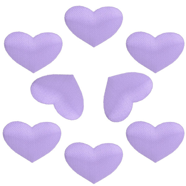 500 stk Hjerteformet Dekorasjonssvamppose Bryllup Jubileum Valentinsdag Festtilbehør (2,1 cm Lilla 500 stk Pose)
