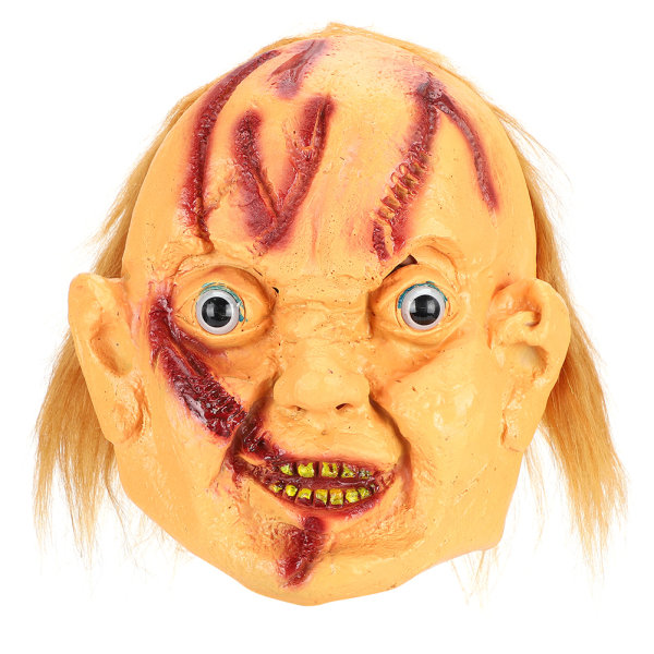 Halloween Skumle Masker med Arr Cosplay Kostyme Rekvisitter for Festforestilling Dekorasjon