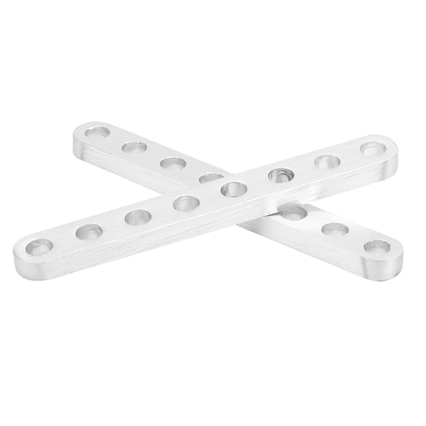 1 par robotisk struktur flad bjælkedel tilbehør 8 huller 3102-0008-0064 4 x 8 x 64 mm