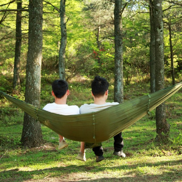 Bærbar Camping Rejse Hængekøje med Myggenet (Camouflage)